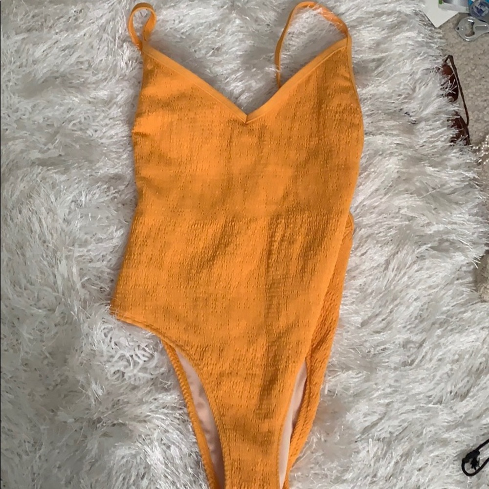 kendall and kylie one piece yellow swimsuit